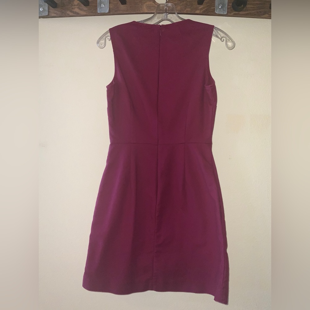 GAP | cotton, A-line, pink dress | size 0 | Pockets - Picture 8 of 9